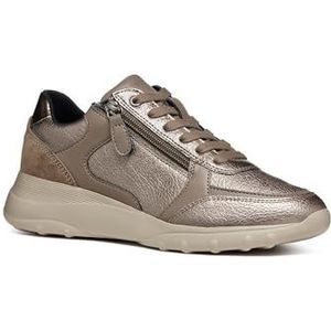 Geox D Alleniee B Sneakers voor dames, taupe, 37 EU