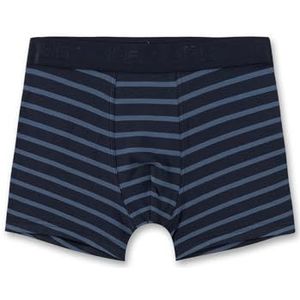 Sanetta Teens jongensonderbroek, shorts, geweven band, katoen, Blue Space, 152 cm