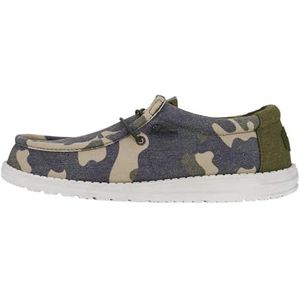 Hey Dude Wally Washed Camo - Heren Schoenen - Camo - Maat EU 45, camouflage, 45 EU