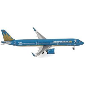 Herpa Modelvliegtuig Vietnam Airlines Airbus A321neo, miniatuur op schaal 1:500, verzamelbaar, model zonder standaard, metaal