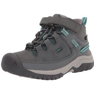 KEEN Unisex Kids Targhee Mid Waterdichte Wandellaars, Staal Grijs Porselein, 32/33 EU