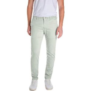 Replay Heren Zeumar Hyperchino Color Xlite Jeans, 005 Light Mint, 34W / 34L