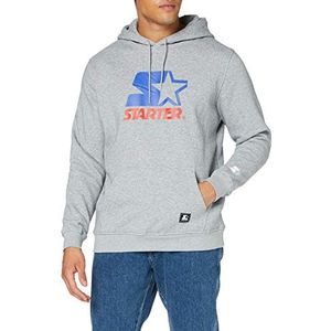 STARTER BLACK LABEL Heren Starter Two Color Logo Hoody, grijs, XL