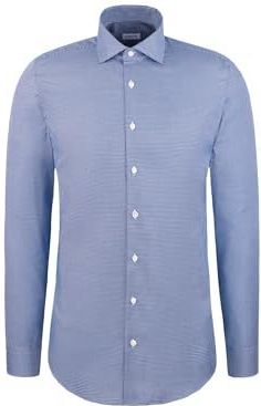 Seidensticker Regular fit business overhemd met lange mouwen, blauw, maat 44, Blauw, 40 NL