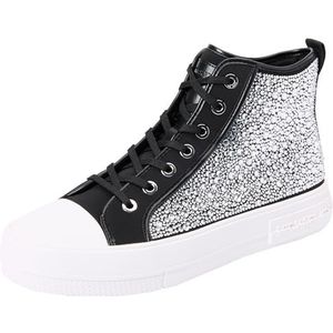 Michael Kors Evy High Top Damessneakers, Zwart, 40 EU