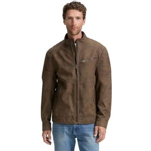 TOM TAILOR Kunstlederen jas voor heren, 30513 - Buffalo Brown Fake Leather, XXL