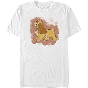 Disney Classics Lady & The Tramp - Lady Strut Unisex Crew neck T-Shirt White M