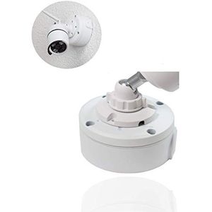 Safe2Home® Universele montagesokkel voor het opbergen van alle kabels voor draadloze/POE-camera's - videocamera/bewakingscamera montagebox wit