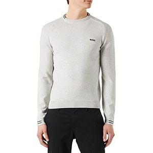 BOSS Heren Rolet Knitted-Sweater, Light/Pastel Grey57, XXL, Licht/Pastel Grey57, XXL