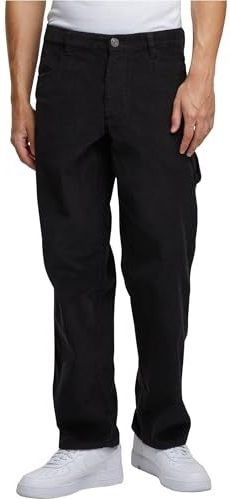 Urban Classics - Broek - Zwart - Corduroy - Loosefit