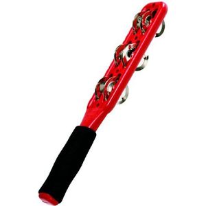 Meinl Percussion JG1R Jingle Sticks met stalen klemmen, professionele serie, rood