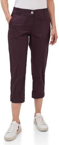 Capri Broek - Mulberry Red - Riemlussen - Steekzakken - 1-knoopsmodel