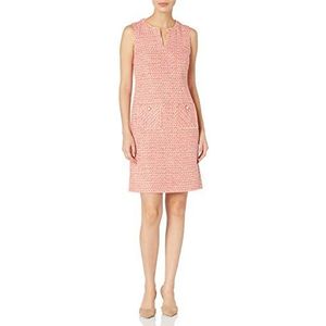 Karl Lagerfeld Paris Tweed Shift Jurk met zakken voor dames, Clementine, 12