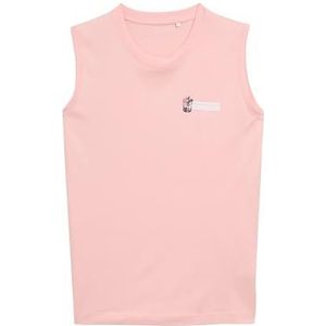TOM TAILOR Tanktop voor heren met print, 15950 - Blush Pink, M