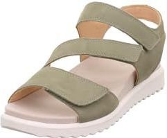 Sandaal - Move - Effen - Leer - Velcro Sluiting