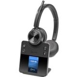 Plantronics Poly Savi 7400 Office draadloze hoofdtelefoon voor kantoor/callcenter, zwart