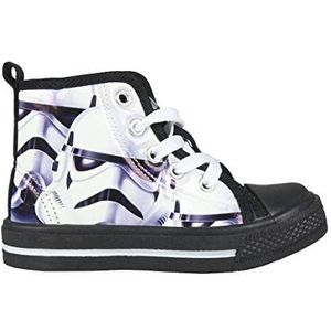 Cerdá Star Wars Darth Vader Hi-Top sneakers voor jongens, Wit Blanco C01, 18 EU