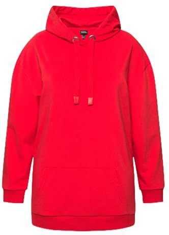 Ulla Popken - Sweatshirt - Bloedrood - Gemengde Kleuren