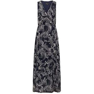 IDONY Dames maxi-jurk met allover-print 19222824-ID02, Marine, S, marineblauw, S