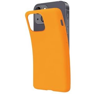 SBS iPhone 14 Orange Pantone 1375C hoes zacht flexibel krasbestendig dun comfortabel in de tas hoes compatibel met draadloos opladen