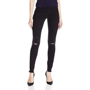HUE Women's Ripped Knee Denim Leggings