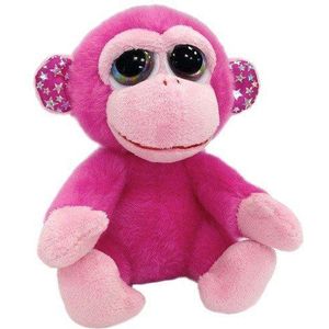 Suki Gifts Li'L Pinky Peepers Monkey pluche dier, 11200, roze, maat S