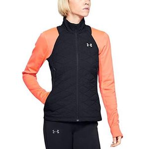 Under Armour Vrouwen Coldgear Reactor Run Geïsoleerd Vest - Zwart/Reflecterend (001), Klein