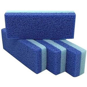 Voet puimsteen voor voeten harde huid eeltverwijderaar en scrubber (Pack van 4) (blauw)