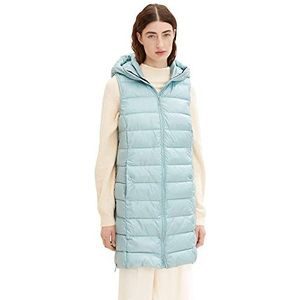 TOM TAILOR Dames Vest 1034122, 30463 - Dusty Mint Blue, 3XL