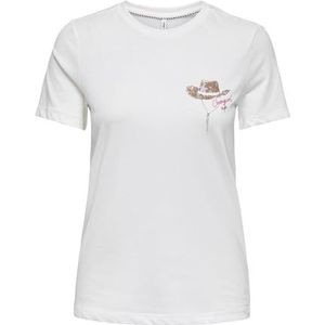 Onlkita Life Reg S/S Texana Top Box JRS, cloud dancer, M