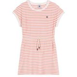 PETIT BATEAU - Katoenen Gestreepte Jurk - Abrikoos - Katoen