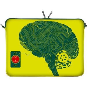 DIGITTRADE LS166-17 IT Brain Designer Notebook Sleeve Laptop Case 17,3 inch (43,9 cm) Groot Neopreen Zakje Tas