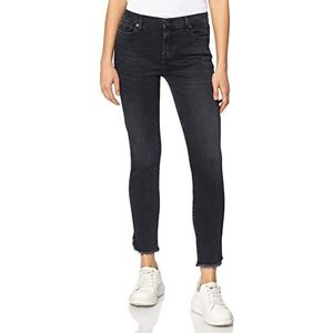 7 For All Mankind Dames The Skinny Crop Luxe Vintage Elke Time With Frayed Curved Hem Jeans