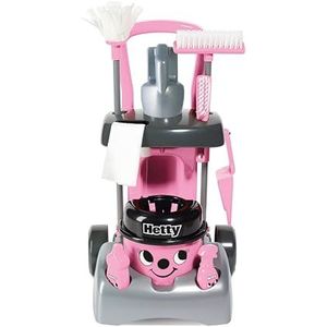 Casdon Deluxe Hetty Cleaning Trolley , Pink Toy Cleaning Trolley For Children Aged 3+ , Includes Several Tools For Imaginative Role Play!