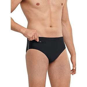 Schiesser heren slip comfort zwembroek, zwart, XL