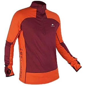 RaidLight WINTERTRAIL LS T-Shirt, 32D Bordeaux/Neo Red, XXL voor heren, 32D Bordeaux/Neo Red, XXL