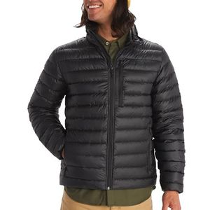 Marmot Heren Highlander Jacket, Warm donsjack, geïsoleerde winterjas, ademend, lichtgewicht inpakbaar jack voor buiten, winddicht, Black, S