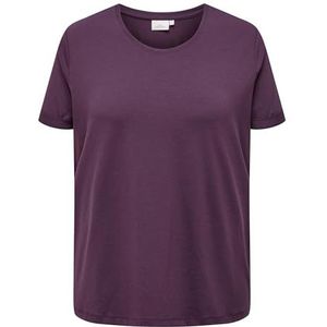 ONLY - CARMOSTER S/S FOLD UP TOP JRS NOOS - Shirt - Mauve wine - Korte Mouwen