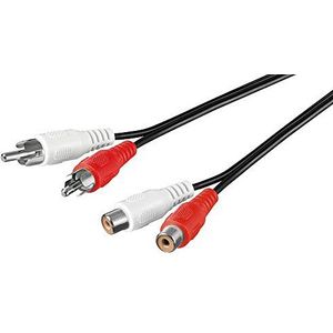 Goobay 27356 Stereo verlengkabel, 2x Cinch