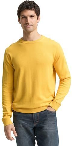 TOM TAILOR heren trui, 39100 - Classic Yellow Melange, XL