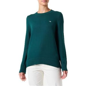 GANT Klassieke katoenen C-hals, deep forest, XS