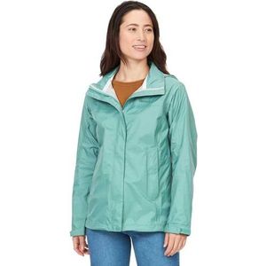Marmot Women's Wm's PreCip Eco Jacket, Waterproof Jacket, Lightweight Hooded Rain Jacket, Windproof Raincoat, Breathable Windbreaker, Ideal for Running and Hiking, Blue Agave, XS