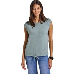 Street One Dames Shirt met decoratieve banden in Blauw, in size: 34