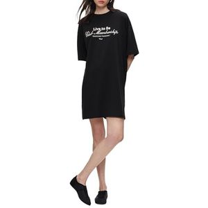 LTB Jeans T-shirt jurk Yenafe van katoen meerkleurig - maat L, Meerkleurig, L