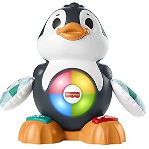 Fisher-Price HCJ59 - BlinkiLinkis Pinguïn, muziekspeelgoed babyspeelgoed en peuters, interactief educatief speelgoed, babyspeelgoed vanaf 9 maanden
