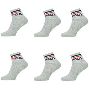Fila F9398 Quarter Socks 43/46 Socks, 400 Grey, unisex - volwassenen