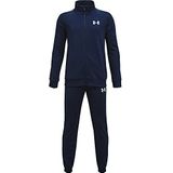Under Armour jongens Comfortabel joggingpak, veelzijdig trainingspak Knit Track Suit, Academy / wit, XL