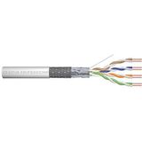 DIGITUS 100 m Cat 5e Netwerkkabel - SF-UTP Simplex - BauPVO Eca - PVC omhulsel - 100 MHz koper AWG 24/1 - PoE Compatible - LAN kabel Aanlegkabel Ethernet kabel - Grijs