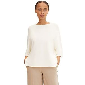 TOM TAILOR Dames Gebreide trui met structuur 1032596, 28130 - Soft Buttercream, M