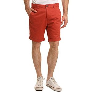 SELECTED HOMME Heren Shorts Three Paris Cinnabar Chino H, Rood (Cinnabar), L